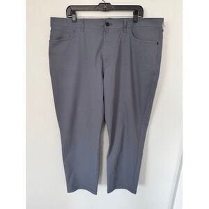 Public Rec All Day Pants Men's 40x28 Gray Athletic Fit Stretch Tech
